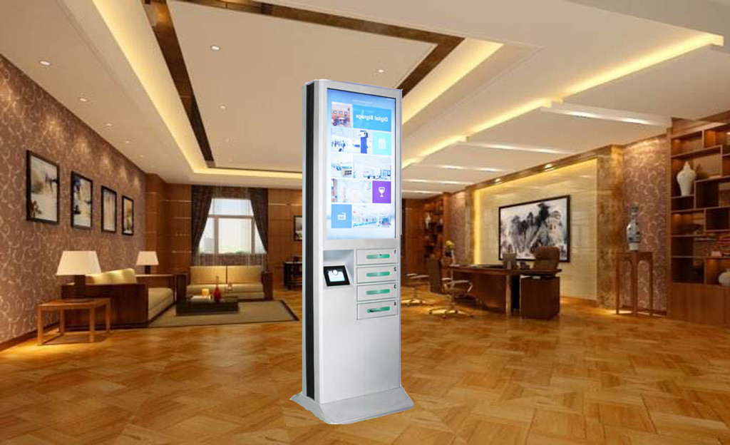 Wifi Cell Phone Charging Stations , High Resolution Screen Lockable