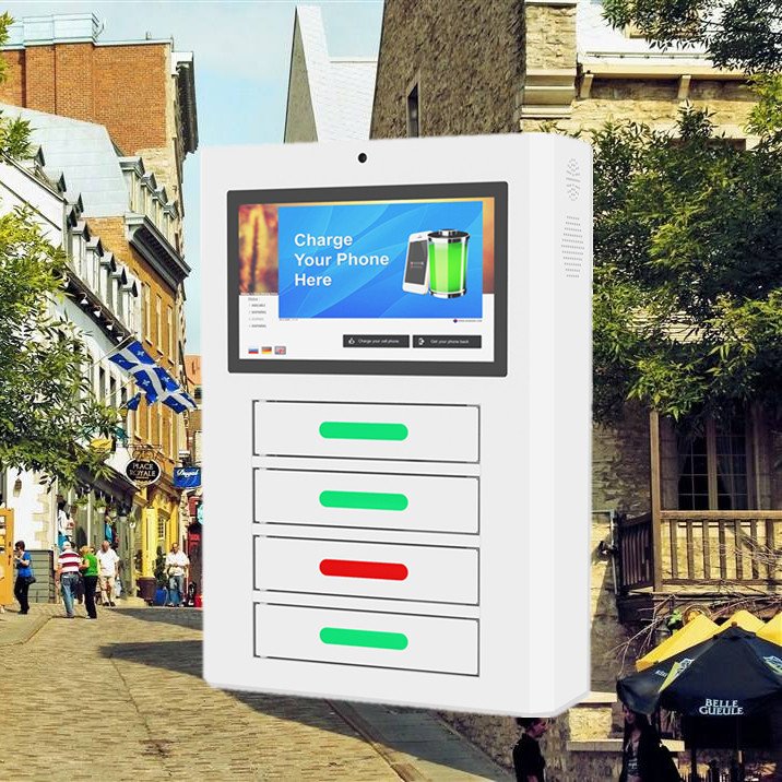 Self Service Cell Phone Charging Stations , Four Doors Intelligent