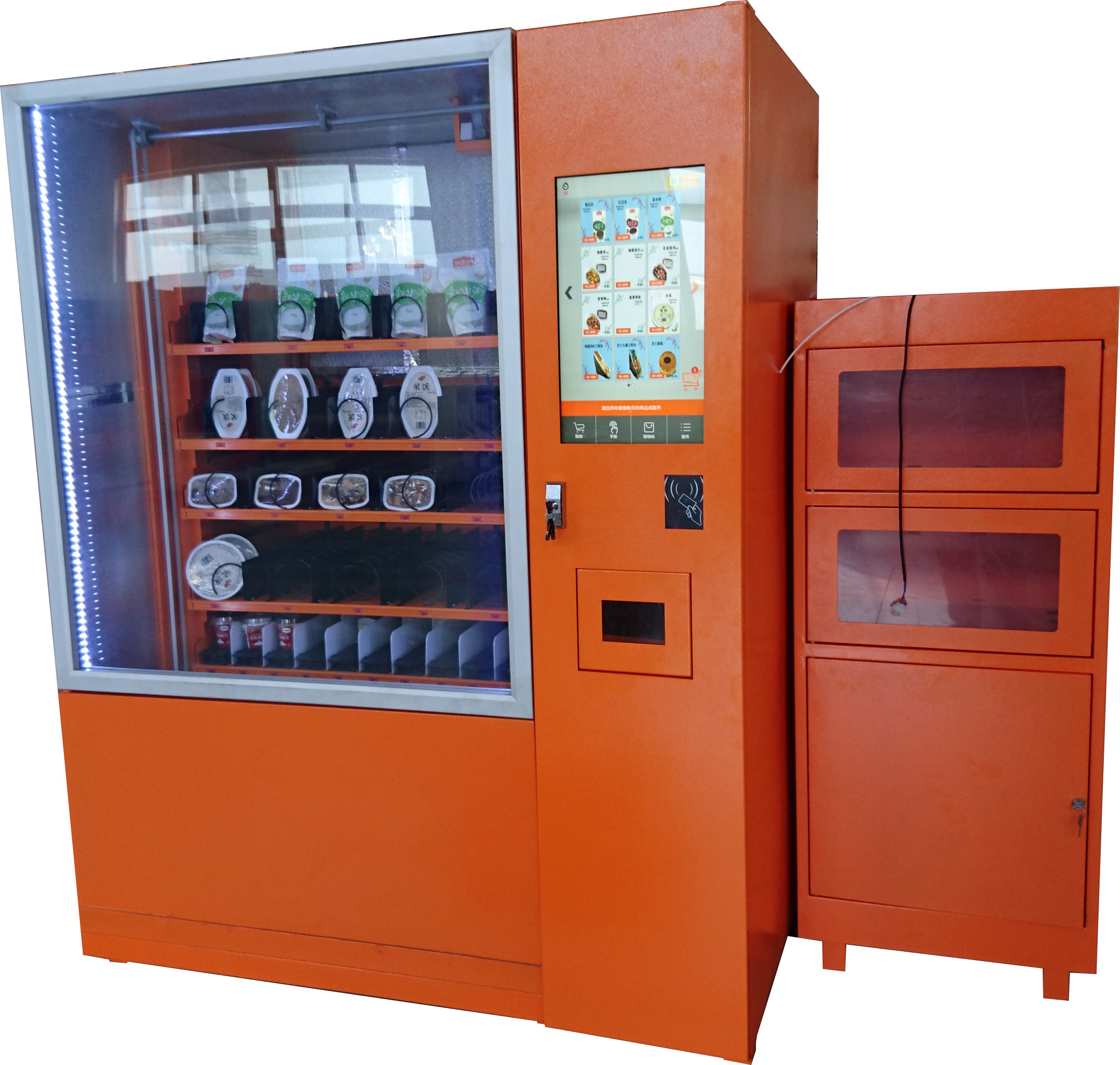 Intelligent Salad Vending Machine With Cashless Payment Device And