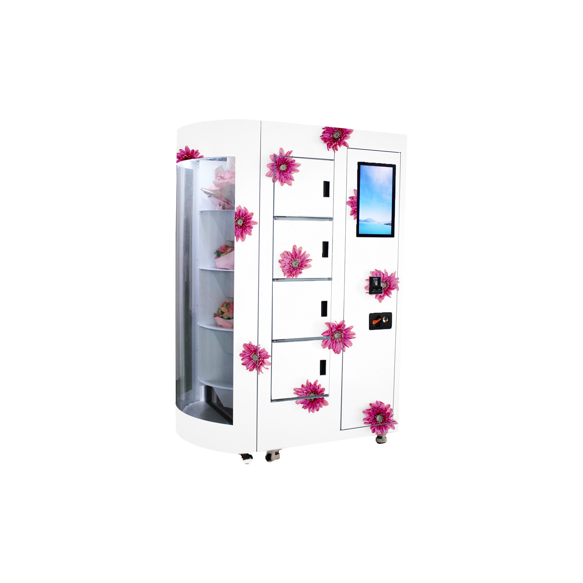 Rose Fresh Flower Self Service Vending Machine with Remote Control