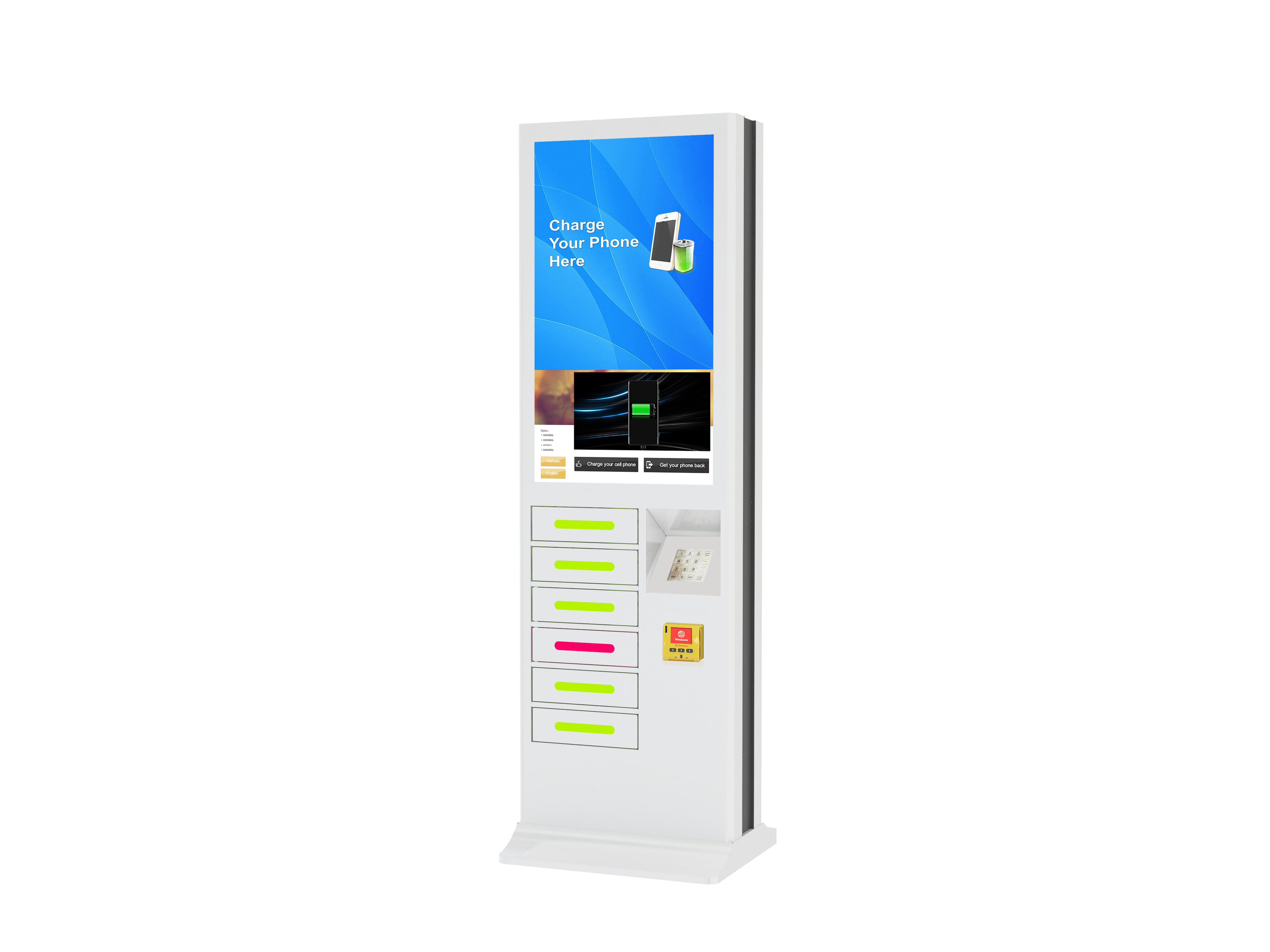 Outdoor Usb Fast Charging Cell Phone Charging Stations Kiosk Locker 6
