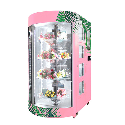 Mini Mart Flower Vending Lockers Machine Bouquet Rose Flores Smart Card Payment