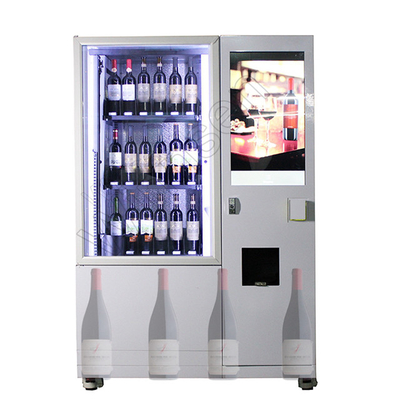 Age Verification Bar Wine Bottle Vending Machine 22 Inch For Glass 6mm