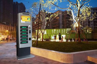 Remote Control Posters Cell Phone Charging Stations Public Kiosk With Advertising Function