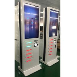 43 Inch Cell Phone Charging Stations Advertising Screen Fast Credit Card Payment UV Light