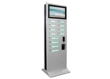 UV Sterilization Cell Phone Charging Stations Remote Digital Signage Kiosk Battery 22 Inch Monitor