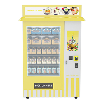 Refrigerated Cupcake Vending Machine Cooling System With Conveyor Belt Tray