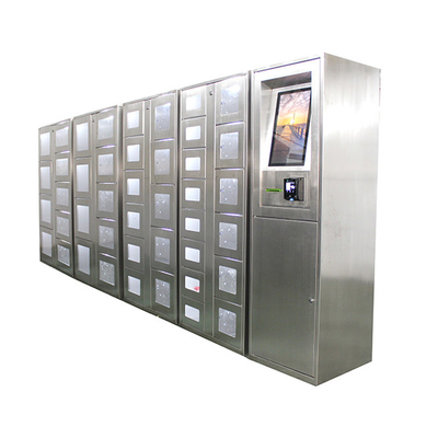Custom Coolant Coffee Vending Lockers Machine Stainless Steel With Transparent Door