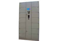 Electronic Coins Banknotes Luggage Lockers , 14 Doors Metal School Lockers for Park / Gym / Library