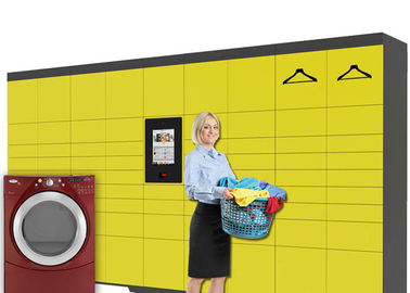 quality  Self Service Intelligent Digital Laundry Locker with SMS Message Sending Indoor factory