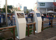 Advertising Display Outdoor Information Kiosk , Self Service High Brightness Kiosk Touch Screen Monitor