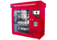 Automatic Mini Mart Vending Machine , 19 Inch Touch Screen Adjustable Mini Mart Coin Vending Machine