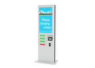 Remote Advertising Phone Charging Kiosk with Digital Lockers And 43 inch LCD
