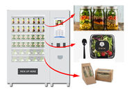 Refrigerated Automatic Fruit Fresh Salad Vending Machine 22 Inch Advertising Screen