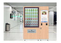 Network Access Salad Fruit Vegetable Vending Machine With 32 Inch Touch Screen