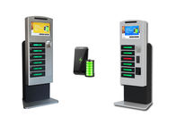 Computer Operated Fast Cell Phone Charging Stations Coin / Bill / Card Payment