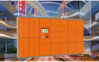 Logistics Self Service Smart Parcel Delivery Locker Outdoor Use with Touch Screen Advertising Function