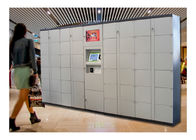 Indoor Airport Bus Station Pin Code Luggage Lockers With Cell Phone Charging Function