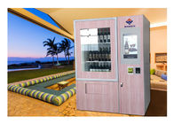 Lift Refrigerated Wine Vending Machine , Champagne Beer Vending Kiosk