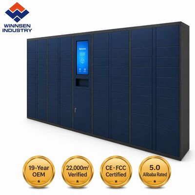 Quality  Biometric Secure Smart Parcel Locker with Cloud Remote Management and Customizable Compartments factory