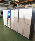 High End Self Service Pick Up Dry Cleaning Locker Laundry Locker Systems With Advertising Screen