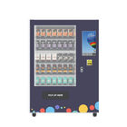 Coin Bill Card Payment Food Vending Machine For Sandwich Drinks With Advertising Display