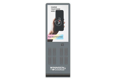 43 Inch Digital Signage Shared Power Bank Charge Rental Station For Restaurant Hospital
