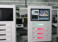 Touch Screen Multiple Cell Phone Charging Station , Mobile Phone Charging Kiosk for iPhone / iPad /Android Devices