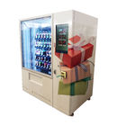 Coin Bill Note Credit Card Operated Vending Machine For Snacks Drinks with Big Touch Screen Advertising Function