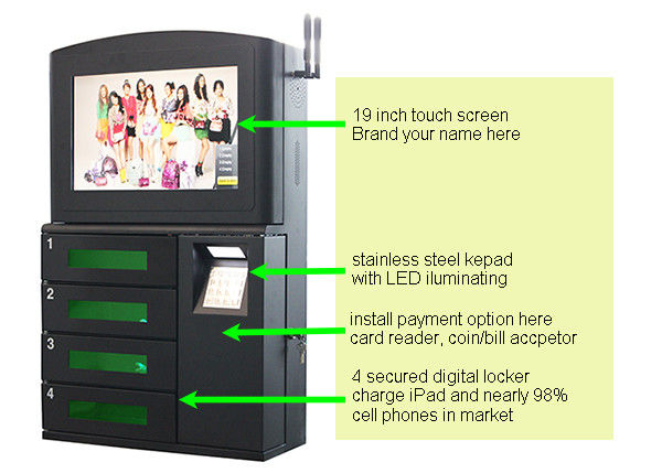 Airport Hospital College Cell Charging Kiosk Wall Mount Phone Airport Hospital College Cell Charging Kiosk Wall Mount Phone Station High Durability For Public