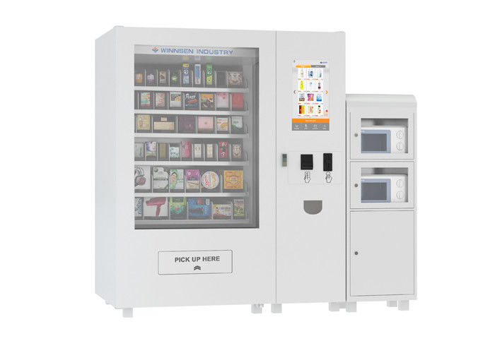 Multiple Payments Snack Hot Food Bread Vending Machine With Microwave
