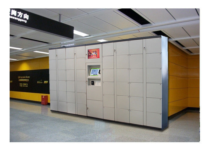 Airport Bus Station Luggage Storage Public Lockers With Coin