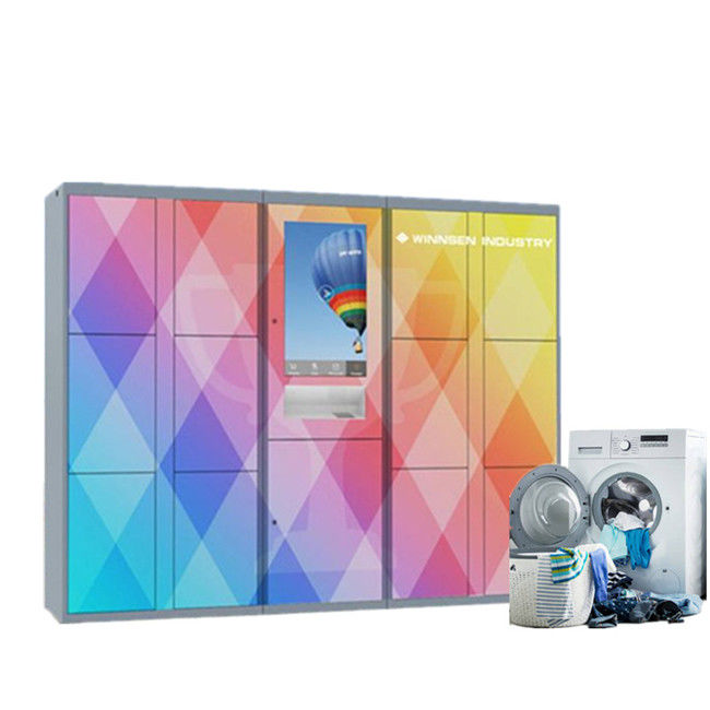 CE FCC Certified 24/7 Dry Cleaning Locker Systems Laundry Service For