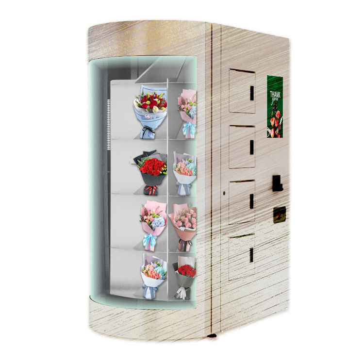 Self Service Restaurant 19inch Floral Vending Machine With Credit Card