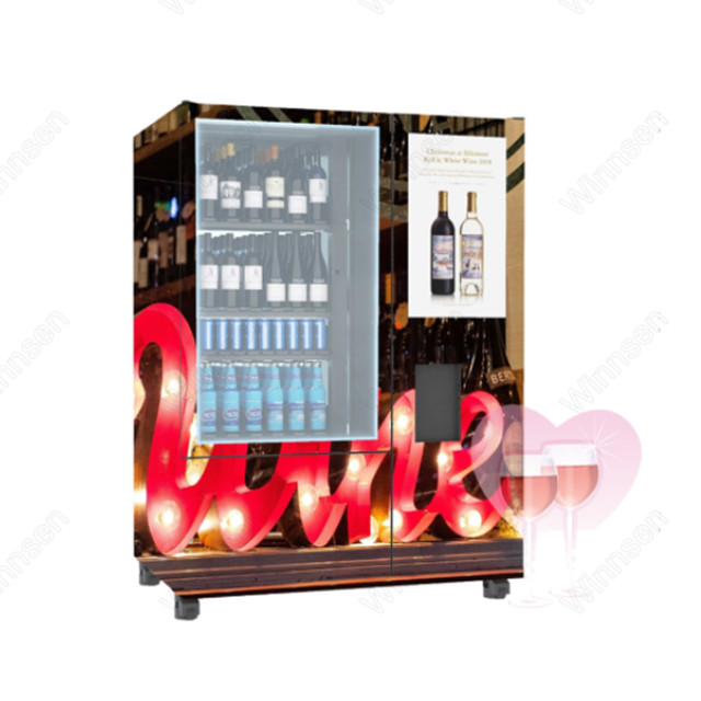 Intelligent Wine Vending Machine Whiskey Beer Red Elevator For France