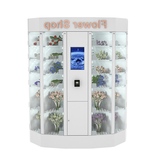 Fresh Flower Locker Vending Machine 240V With Refrigerate Cooling System