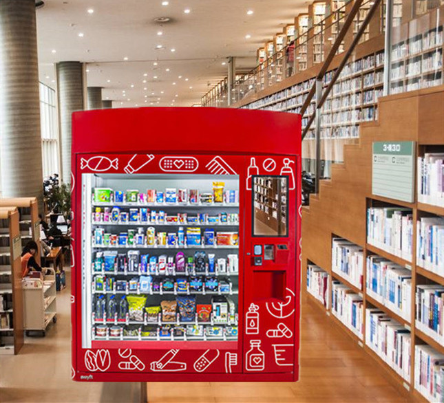 24 Hours Coin Operated Milk Soda Vending Machine For Snack Drink with