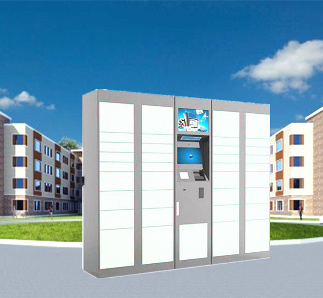 15 Inch Touch Screen 24 Hours Drop Off Pick Up Laundry Locker Accept