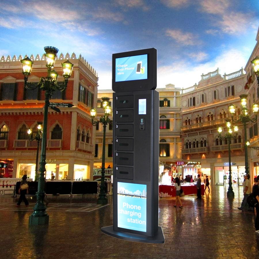 Fast Charge Multi Cell Phone Charging Stations With Secure Locker For