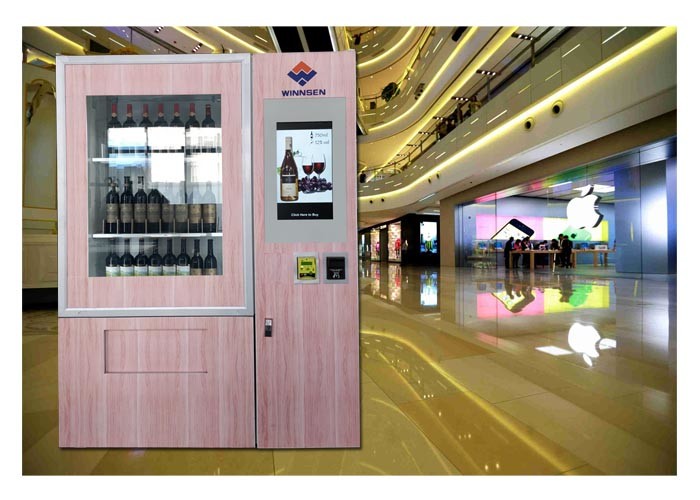 Automatic Elevator Red Wine Bottle Vending Machine With Lift And