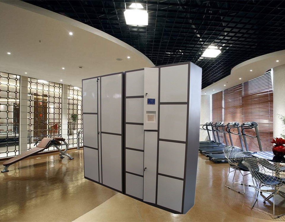 Barcode RFID Luggage Storage Lockers Public Locker for Hotel Guests