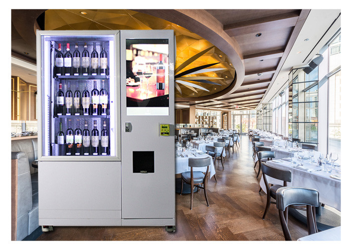 Glass Bottle Wine Vending Machine With Lift And Conveyor System For