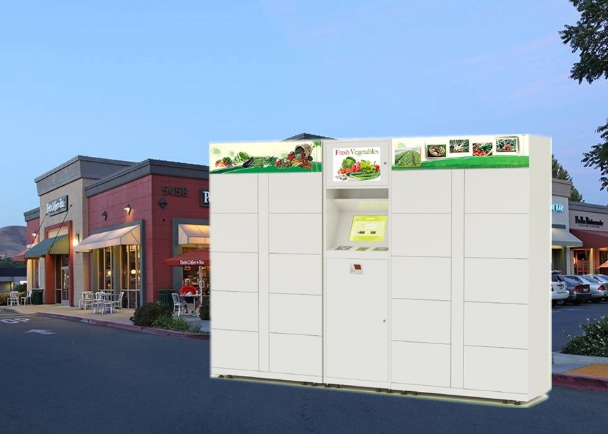 Smart click and Collect Parcel delivery sender and receiver electric laundry rental Lockers outdoor