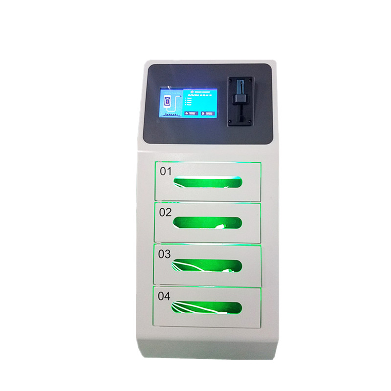 4 Door Secure Locker Cell Phone Charging Stations for Airport with Coin