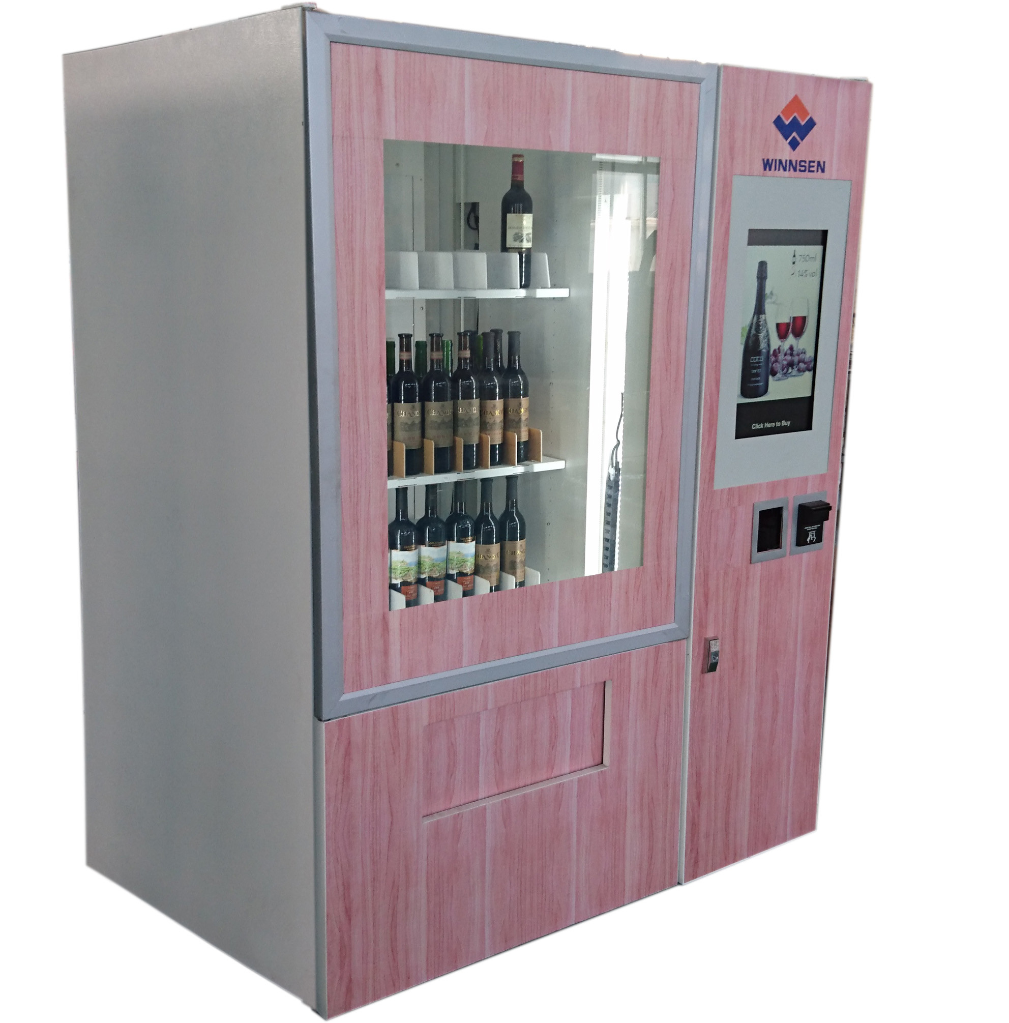 Touch Screen Red Wine Conveyor with Elevator Vending Machine Kiosk With