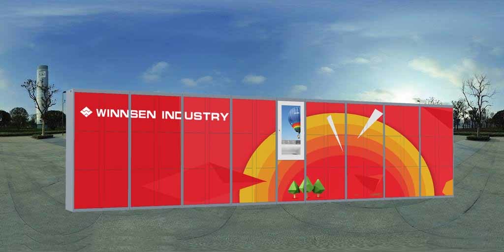 Airport Automated High Quality beach Luggage rental storage Lockers With Phone Charging and door