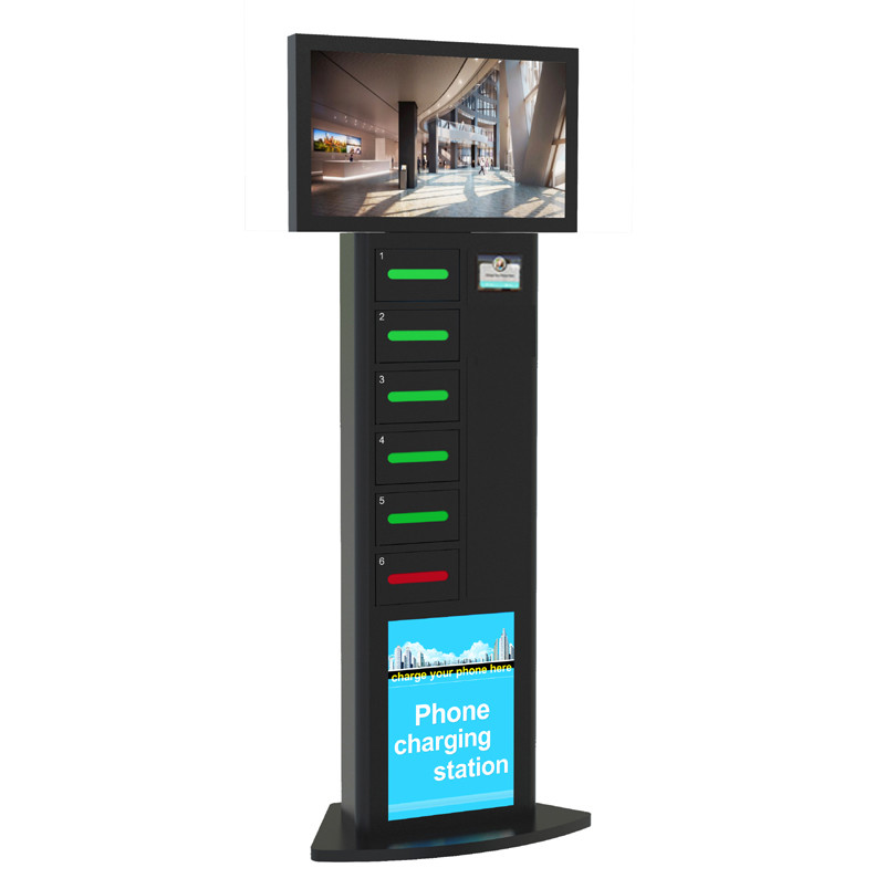 Fast Charge Multi Cell Phone Charging Stations With Secure Locker For Restaurant Hotel