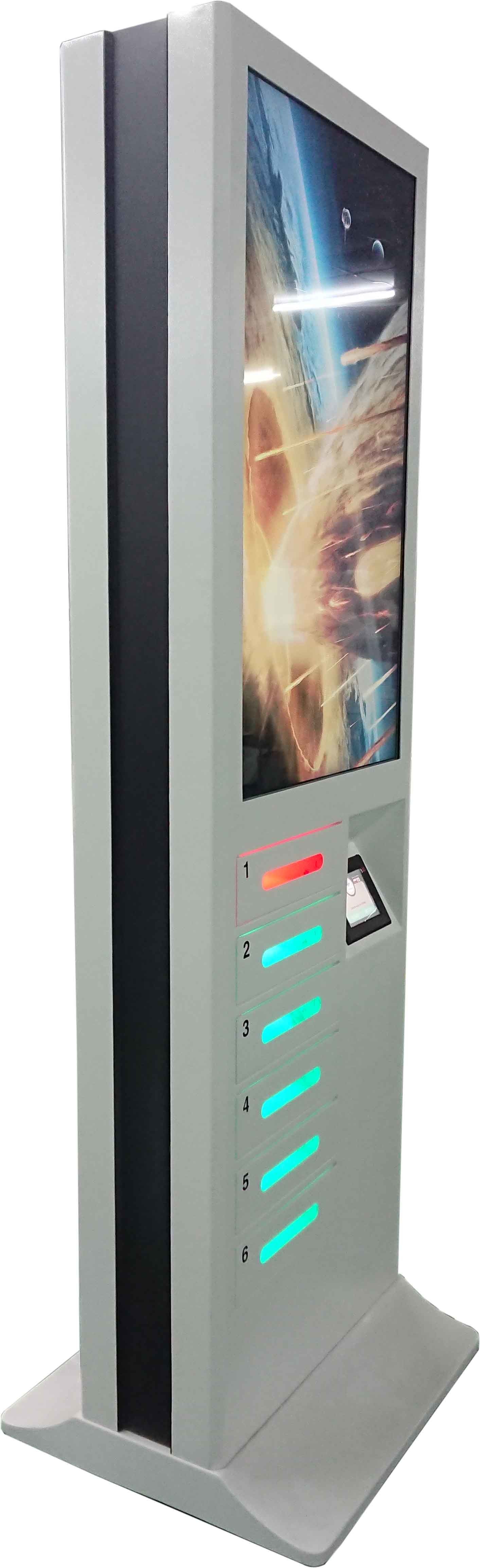 Malls Event digital Cell Phone Charging Station Kiosk tower with