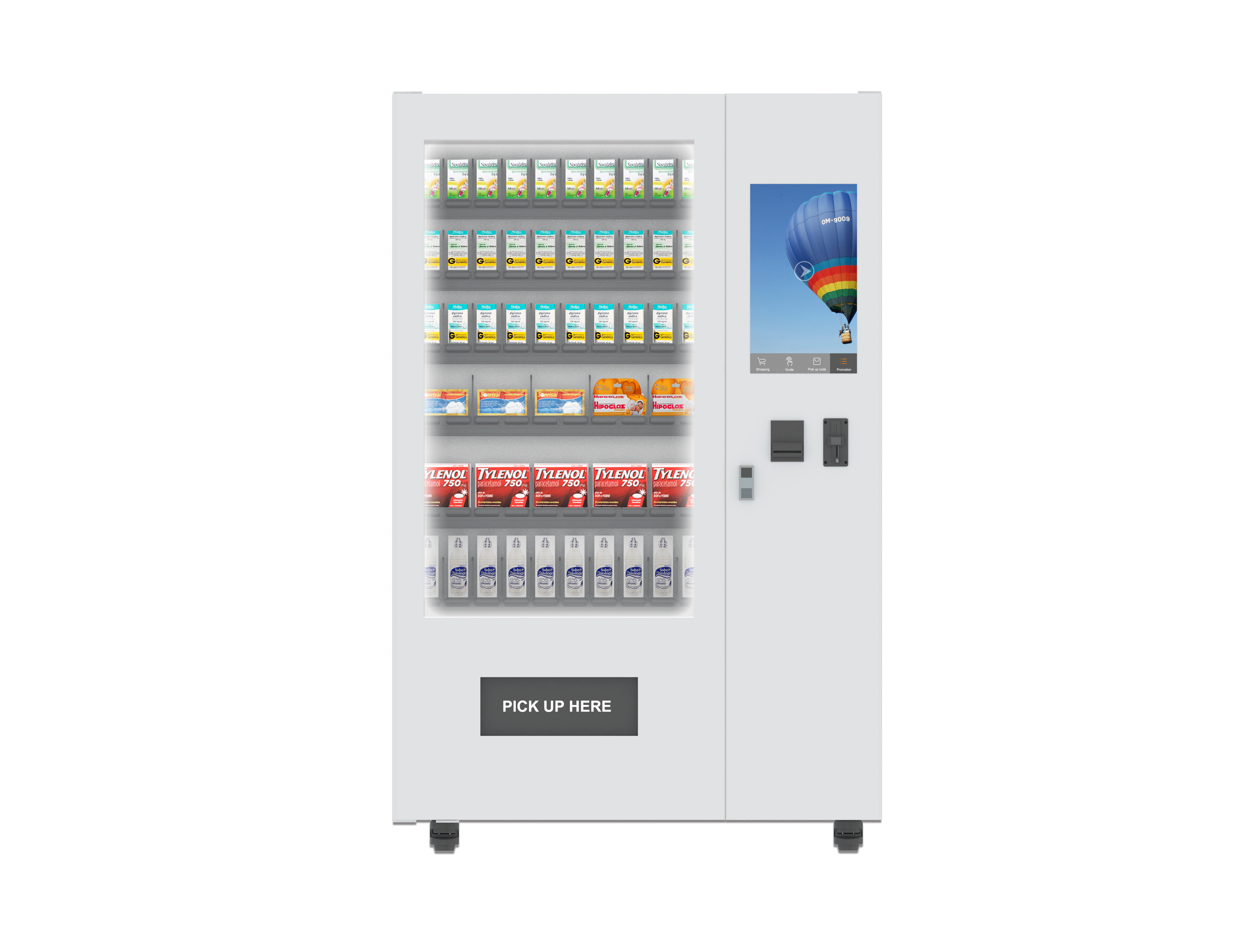 Combo Medicine & Beverage Vending Machine For Pharmacy With Cloud Service