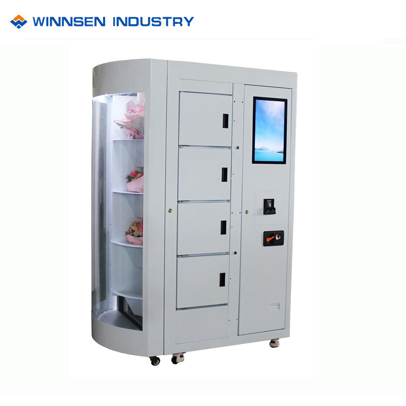 Humidify Temperature Control Flower Vending Machine With Lcd Touch Screen